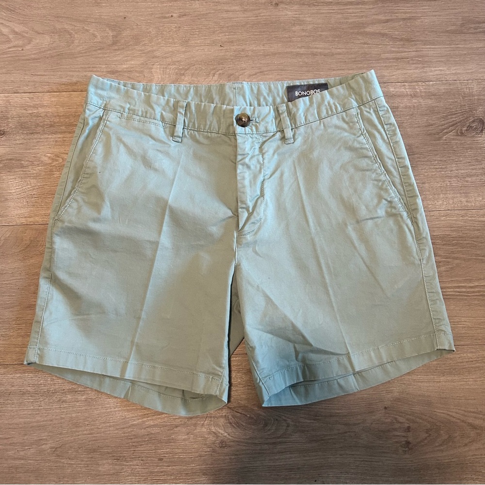 Bonobos 5.5 inch inseam Mint Green Chino Shorts